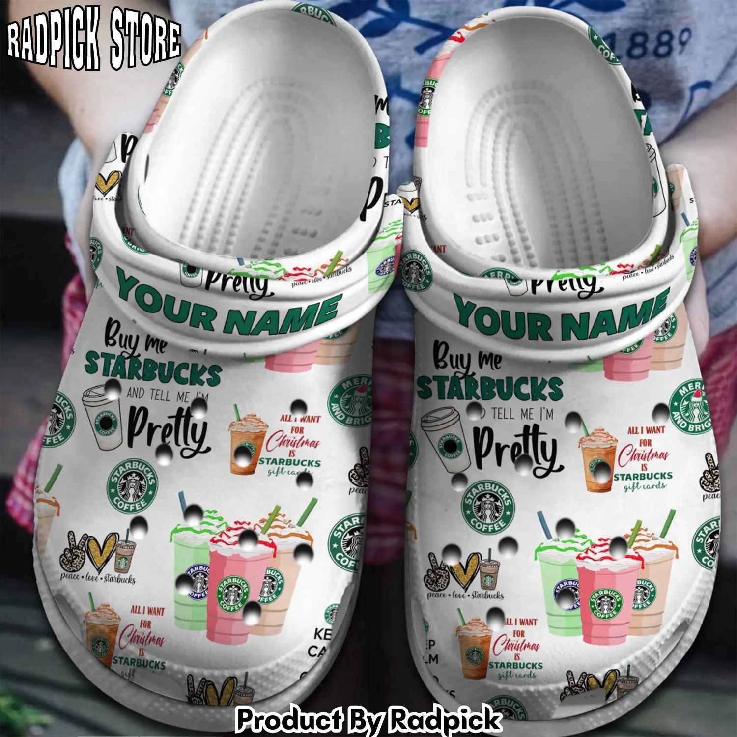 Radpick starbucks clogs shoes comfortable for men women zqu rp6521175